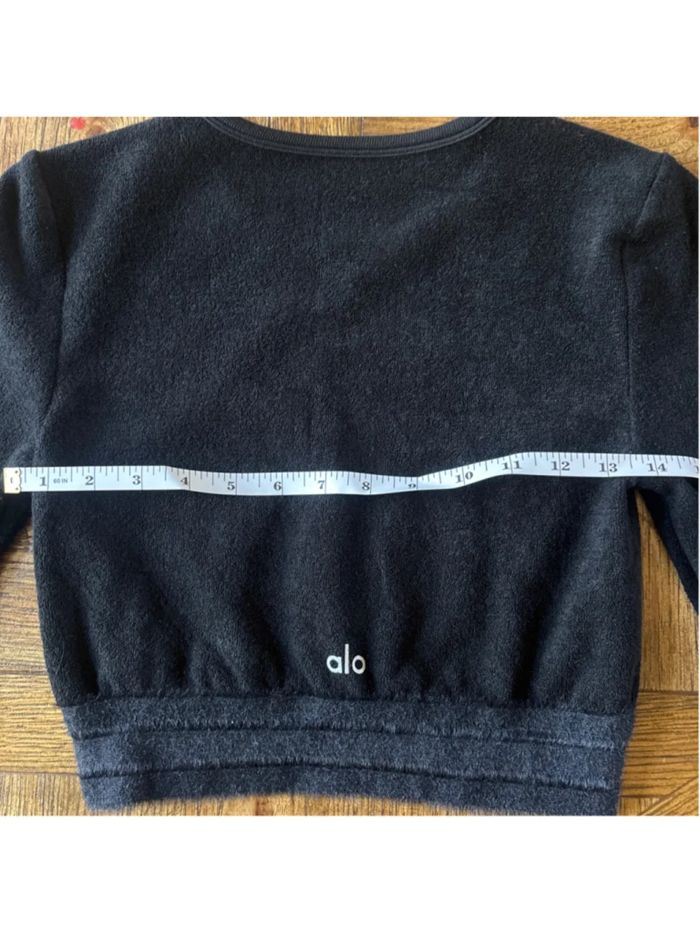 Alo Yoga SEAMLESS LUXE TERRY CUDDLE COVERUP Small Black